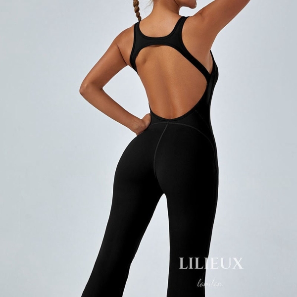 LILIEUX - Stylish Open-Back Sports Jumpsuit