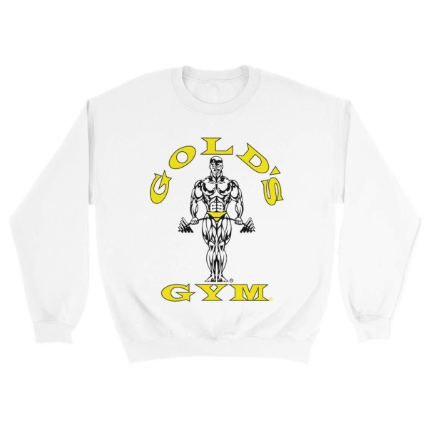 Gold Gym Heavyweight Crewneck | Fitness Sweatshirt | Workout Pullover | Motivational Gym Wear | Bodybuilding Apparel