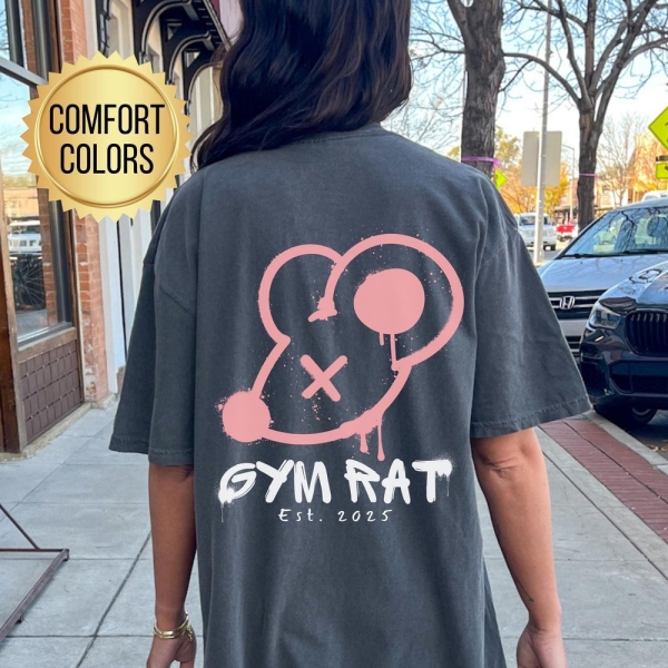 Gym Rat Shirt, Comfort Colors, Pump Cover, Trendy Workout Shirt, Gift for Gym Rat, Oversized Gym Shirt, Fitness Lover Gifts, Gym Pumpcover