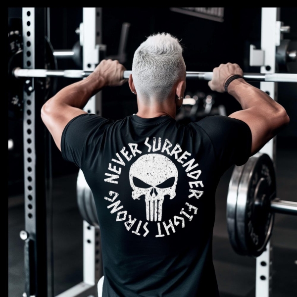 Skull T-shirt - Unisex Jersey, Workout Tee, Fitness Shirt, Motivational Top, Gym Wear, MMA T-Shirt, Bodybuilding T-Shirt, Gym Gifts, Muscle