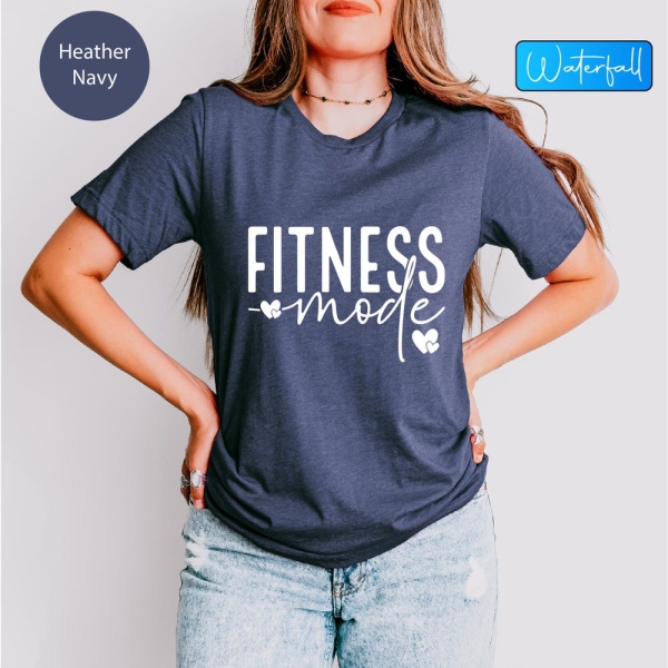Fitness Mode Shirt, Workout Shirt, Women Fitness Tee, Gym Shirt, Fitness Mode T-shirt, Fitness Shirt Gift For Women, Workout Tshirt, Pt Gift