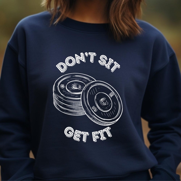 Fitness Motivation Crewneck Sweatshirt, Workout Apparel, Gym Sweatshirt, Gift for Fitness Lovers, Motivational Clothing, Cozy Fitness