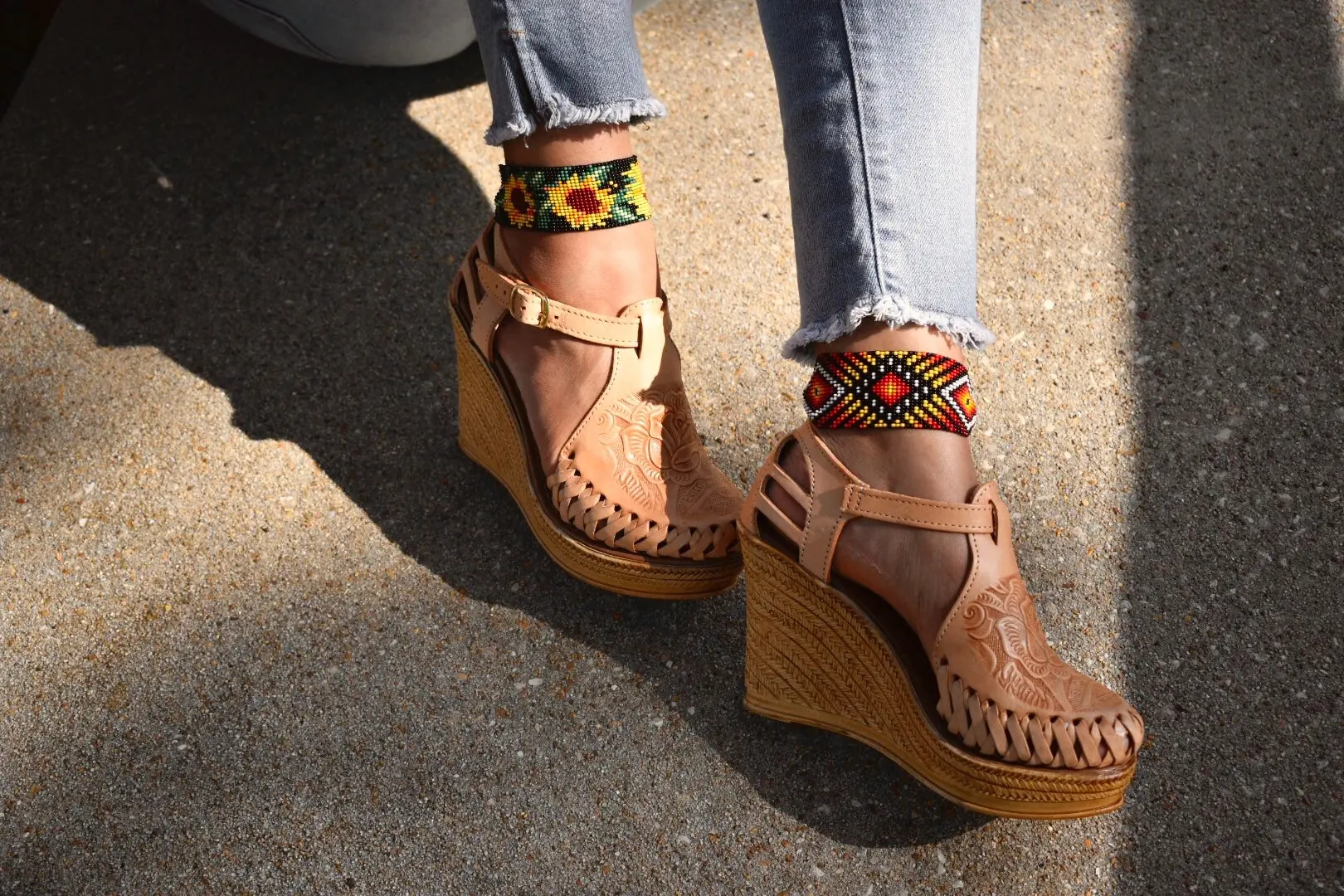 Huarache Mexican Style Boho Hippie All Sizes High