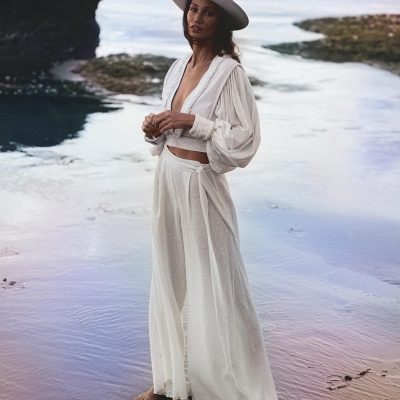 Off White Linen Pants Organic Boho For Women